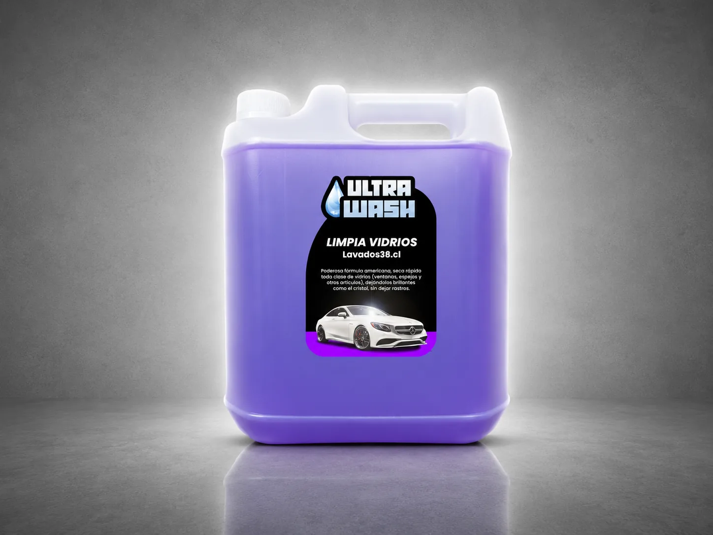 Limpia Vidrios para Autos 5 Litros UltraWash