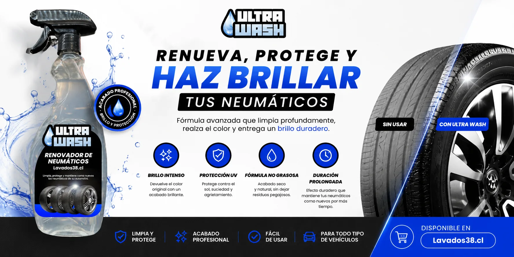 Renovador de Neumáticos Premium UltraWash