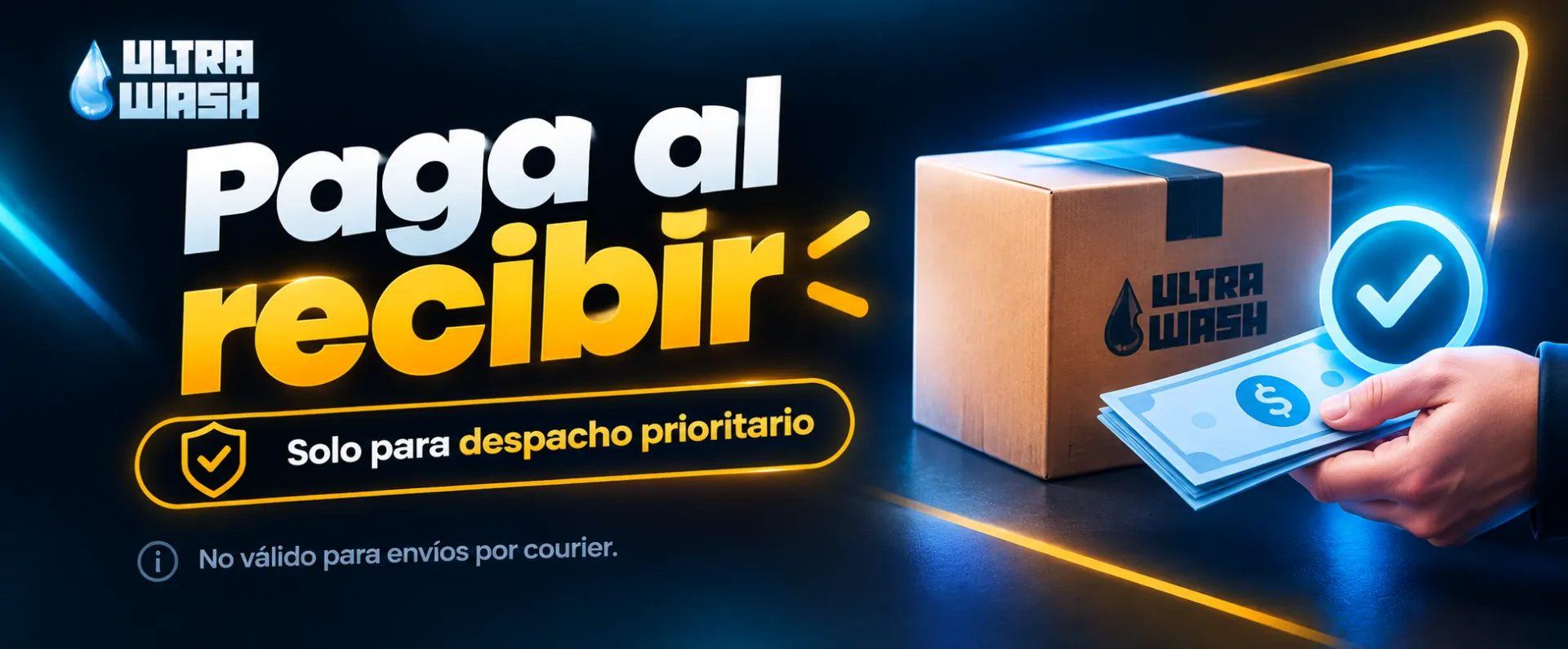 Paga al recibir tu pedido. Solo para despacho prioritario