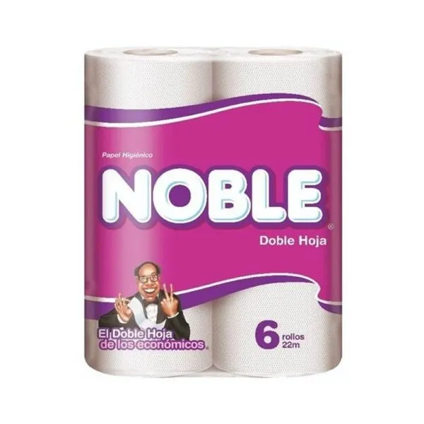 Papel Higiénico Noble doble Hoja 22 MT
