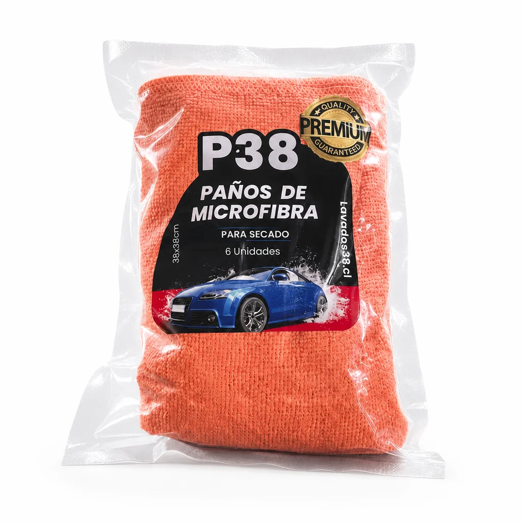 Pack paños de microfibra fibra 6 unidades P38 