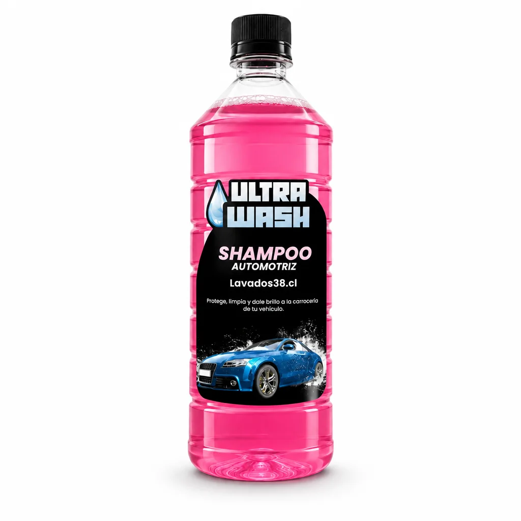 Shampoo Rosado Carrocerías 1 Litro UltraWash