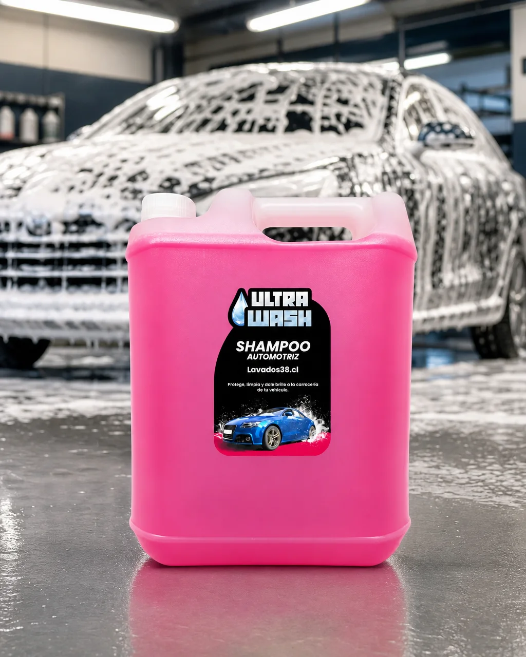 Shampoo Rosado Carrocería 5 Litros UltraWash