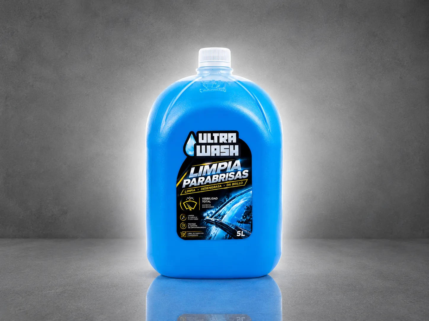 Limpia Parabrisas para Autos 5 Litros UltraWash